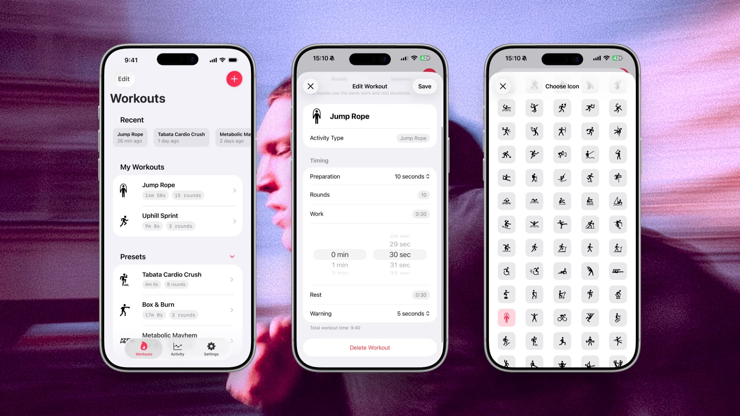 Thrive routine settings on iPhone.